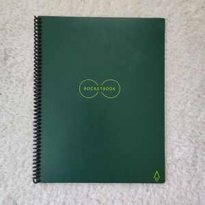 Rocketbook Core Smart Reusable Notebook Dot Grid Forest Green Spiral Bound